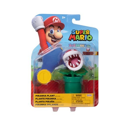 World of Nintendo 4-Inch Action Figure - Piranha Plant with Coin - Just $18.90! Shop now at Retro Gaming of Denver