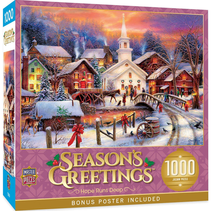 Season's Greetings - Hope Runs Deep 1000 Piece Jigsaw Puzzle - for just $16.99! 