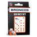 Denver Broncos Dice Set - Just $4.79! Shop now at Retro Gaming of Denver