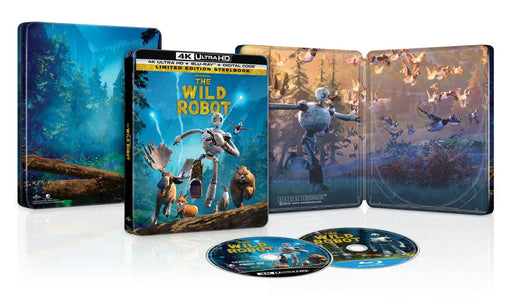 The Wild Robot - Limited Edition Steelbook (4K Ultra HD + Blu-ray + Digital) - for just $36.99! 