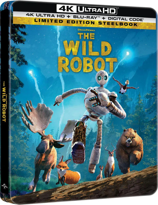 The Wild Robot - Limited Edition Steelbook (4K Ultra HD + Blu-ray + Digital) - for just $36.99! 
