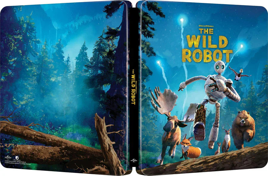 The Wild Robot - Limited Edition Steelbook (4K Ultra HD + Blu-ray + Digital) - for just $36.99! 