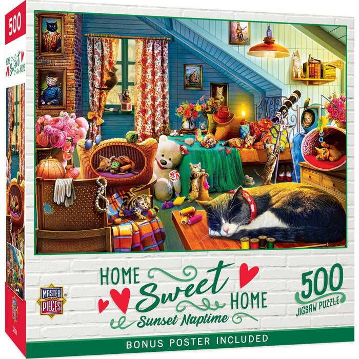 Home Sweet Home - Sunset Naptime 500 Piece Jigsaw Puzzle - Just $14.99! Shop now at Retro Gaming of Denver