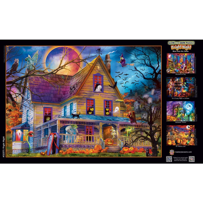 Glow in the Dark - Fright Night 500 Piece Jigsaw Puzzle - for just $14.99! 