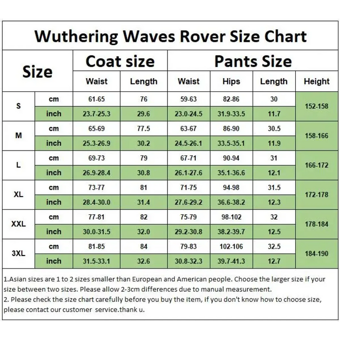 Wuthering Waves Rover Cosplay Costume – Full Set with Wig & Accessories - for just $49.95! 