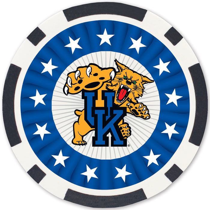 Kentucky Wildcats 100 Piece Poker Chips - Just $29.99! Shop now at Retro Gaming of Denver