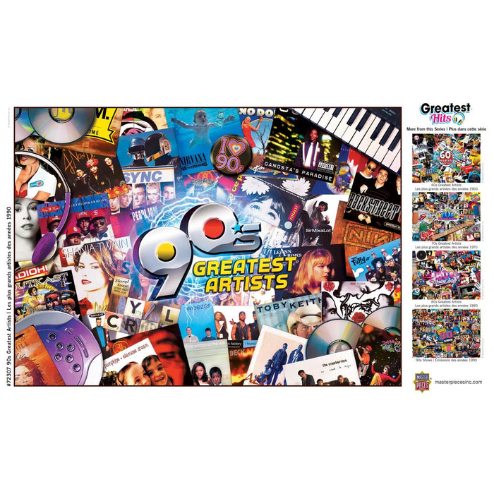 Greatest Hits - 90's Artists 1000 Piece Jigsaw Puzzle - for just $16.99! 