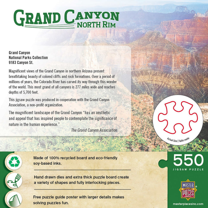 Grand Canyon North Rim 550 Piece Jigsaw Puzzle - Just $14.99! Shop now at Retro Gaming of Denver