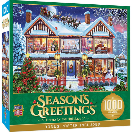 Season's Greetings - Home for the Holidays 1000 Piece Jigsaw Puzzle - Just $16.99! Shop now at Retro Gaming of Denver