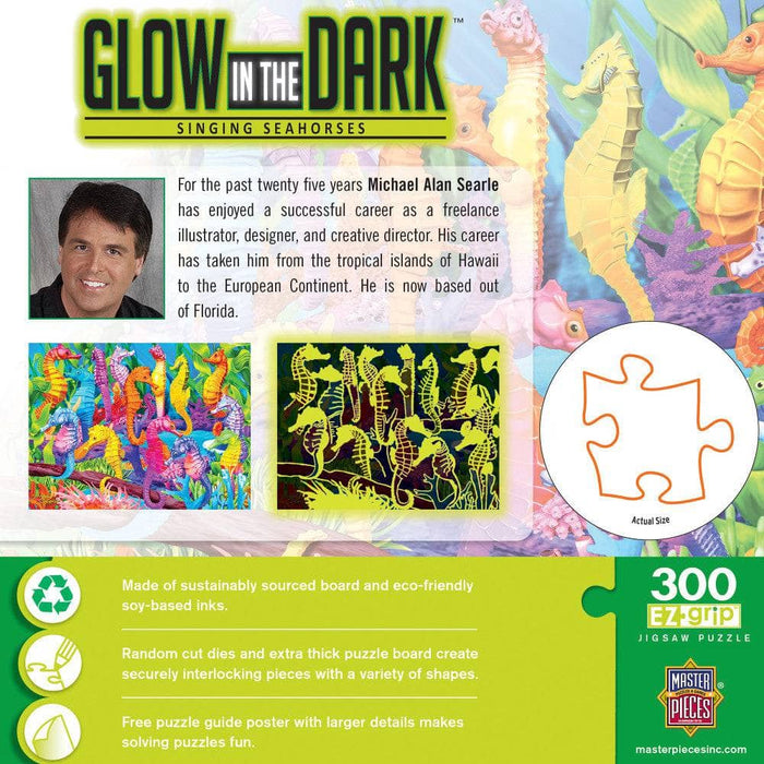Glow in the Dark - Singing Seahorses 300 Piece EZ Grip Jigsaw Puzzle - for just $14.99! 