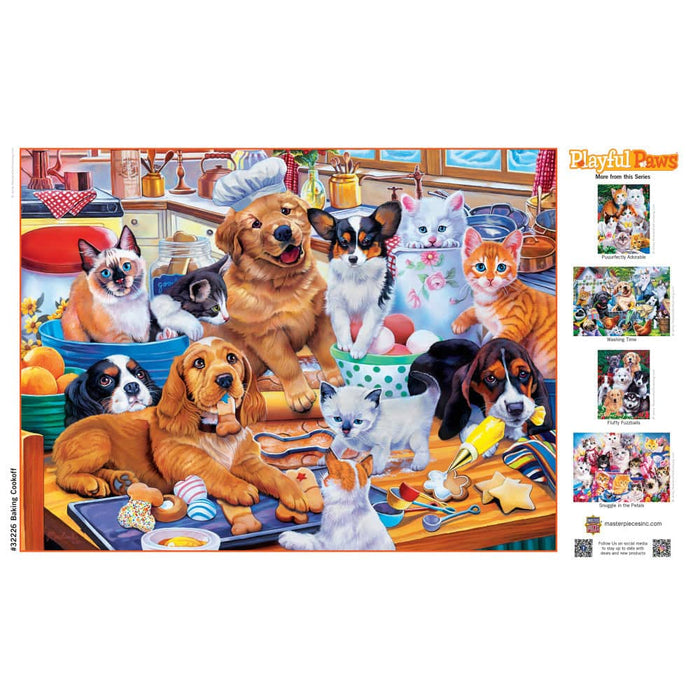 Playful Paws - Baking Cookoff 300 Piece EZ Grip Jigsaw Puzzle - for just $14.99! 