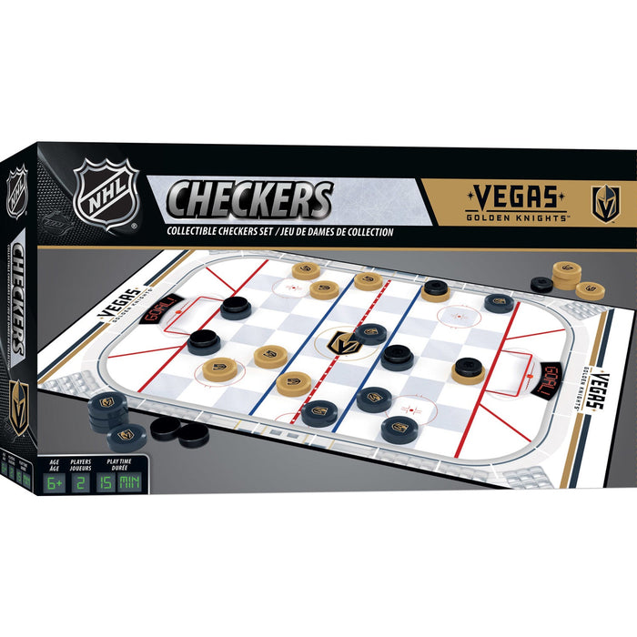 Las Vegas Golden Knights Checkers Board Game - Just $19.99! Shop now at Retro Gaming of Denver