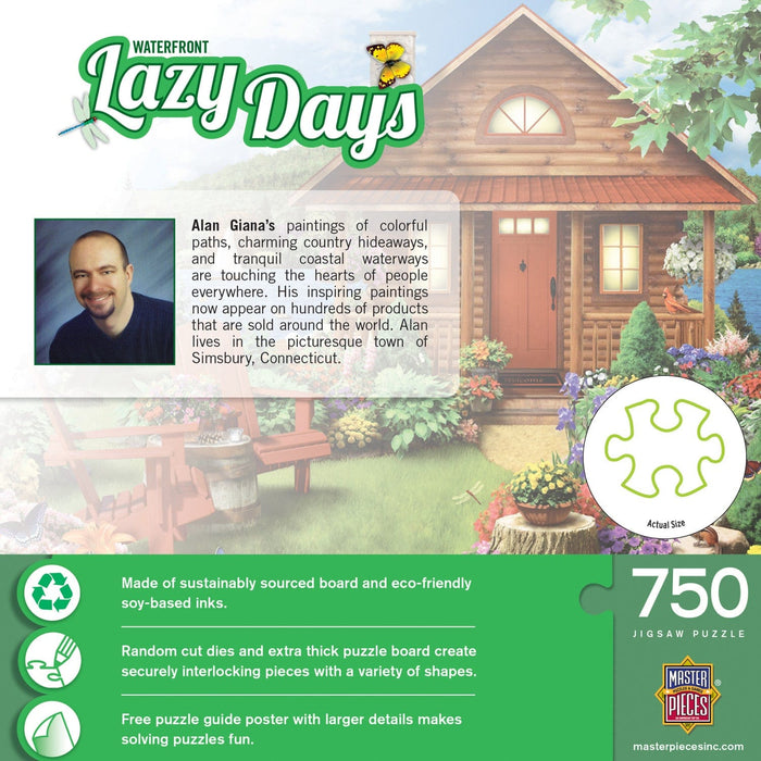Lazy Days - Waterfront 750 Piece Jigsaw Puzzle - for just $14.99! 