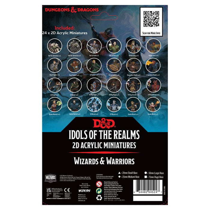 D&D: Idols of the Realms - Wizards & Warriors 2D Acrylic Miniatures - for just $14.99! 