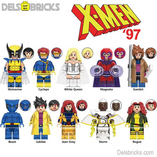 X-Men '97 Set of 8 Lego-Compatible Minifigures - Premium Minifigures - Just $39.99! Shop now at Retro Gaming of Denver