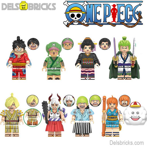 One Piece Adventures Set of 8 Anime Lego-Compatible Minifigures - Premium Minifigures - Just $31.99! Shop now at Retro Gaming of Denver
