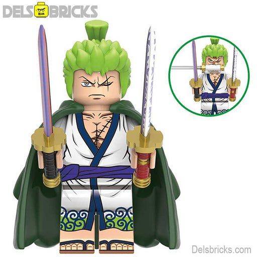 Roronoa Zoro Anime Action Figure for ONE PIECE Fans (Lego-Compatible Minifigures) - Premium Minifigures - Just $4.99! Shop now at Retro Gaming of Denver