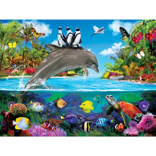 Tropics - Dolphin Ride 300 Piece EZ Grip Jigsaw Puzzle - Just $14.99! Shop now at Retro Gaming of Denver