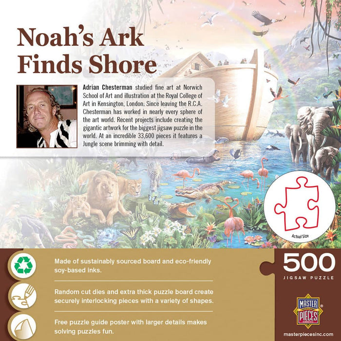 Noah's Ark Finds Shore 500 Piece Jigsaw Puzzle - for just $14.99! 