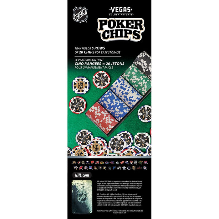 Las Vegas Golden Knights 100 Piece Poker Chips - for just $16.99! 