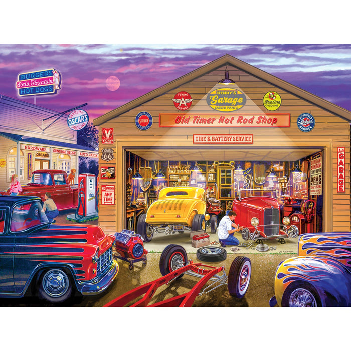 Wheels - Old Timer's Hot Rods 750 Piece Jigsaw Puzzle - Just $14.99! Shop now at Retro Gaming of Denver