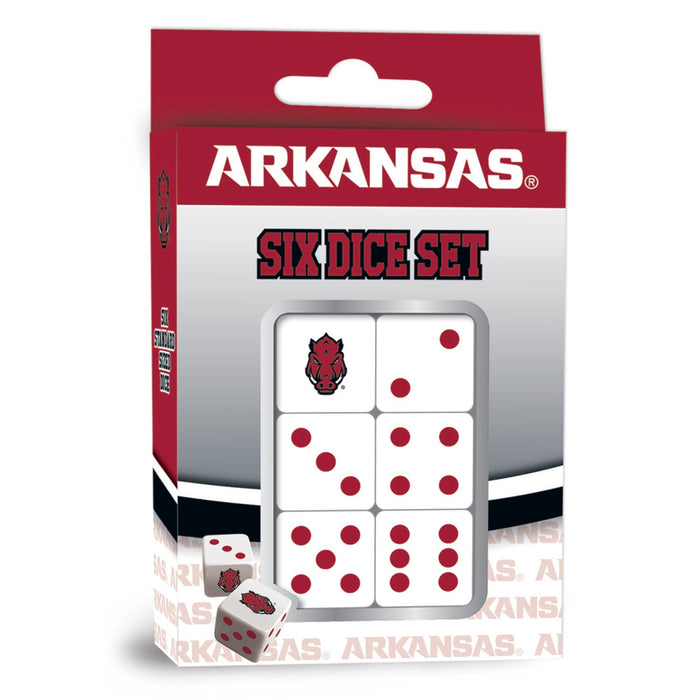 Arkansas Razorbacks Dice Set - Just $4.79! Shop now at Retro Gaming of Denver