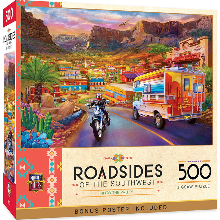 Roadsides of the Southwest - Into the Valley 500 Piece Jigsaw Puzzle - for just $14.99! 