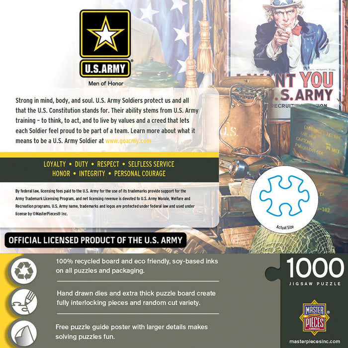 U.S. Army - Men of Honor 1000 Piece Jigsaw Puzzle - Just $16.99! Shop now at Retro Gaming of Denver