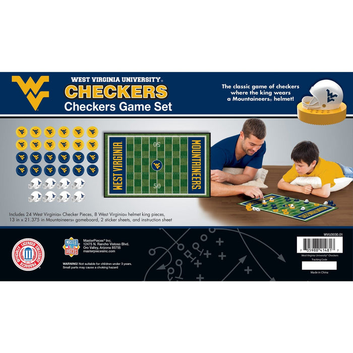 West Virginia Mountaineers Checkers Board Game - for just $19.99! 