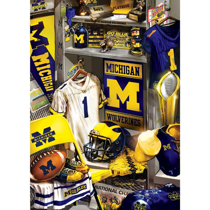 Michigan Wolverines - Locker Room 500 Piece Jigsaw Puzzle - for just $16.99! 