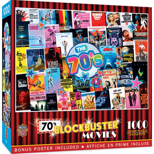 70's Blockbusters 1000 Piece Jigsaw Puzzle - for just $16.99! 