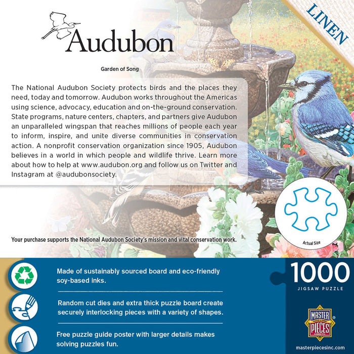 Audubon - Garden of Song 1000 Piece Jigsaw Puzzle - Just $16.99! Shop now at Retro Gaming of Denver