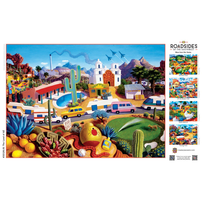 Roadsides of the Southwest - Land of AZ 500 Piece Jigsaw Puzzle - Just $14.99! Shop now at Retro Gaming of Denver