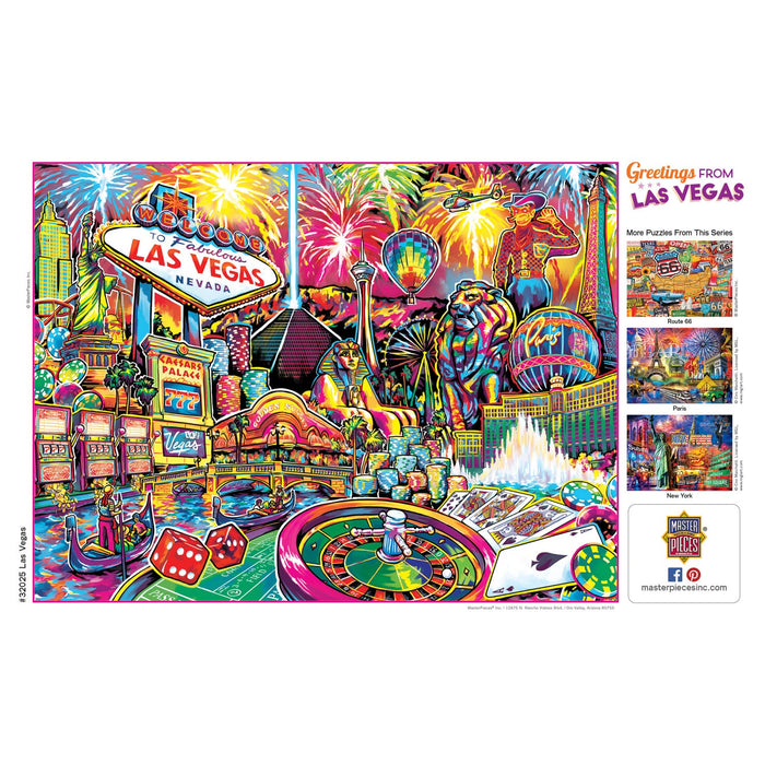 Greetings From Las Vegas - 550 Piece Jigsaw Puzzle - Just $14.99! Shop now at Retro Gaming of Denver