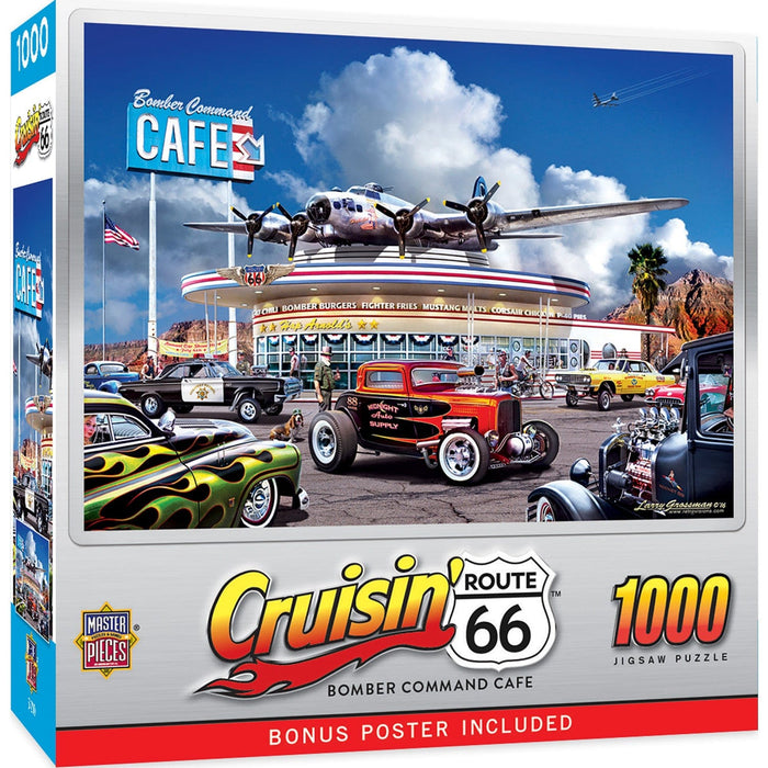 Cruisin' Route 66 - Bomber Command Cafe 1000 Piece Jigsaw Puzzle - for just $16.99! 
