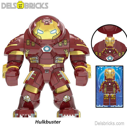 Iron Man Hulk buster Suit Big figure Lego Marvel Custom Minifigures - Premium Minifigures - Just $8.99! Shop now at Retro Gaming of Denver