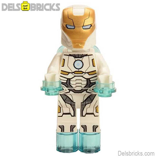 Iron Man Mark 39 White Suit Gemini Lego-Compatible Minifigures - Premium Minifigures - Just $4.99! Shop now at Retro Gaming of Denver