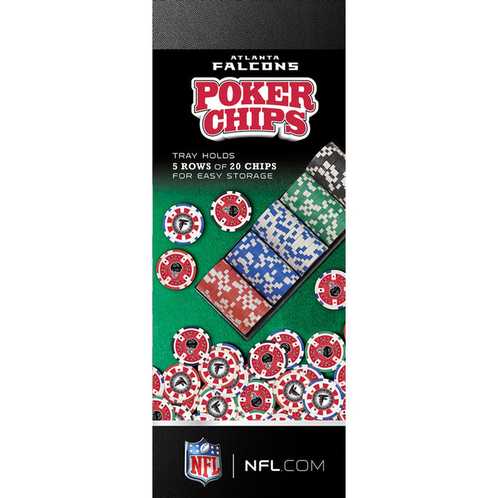 Atlanta Falcons 100 Piece Poker Chips - Just $17.99! Shop now at Retro Gaming of Denver