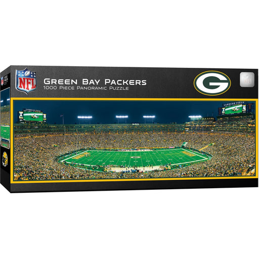 Green Bay Packers - 1000 Piece Panoramic Jigsaw Puzzle - Center View - Just $19.99! Shop now at Retro Gaming of Denver