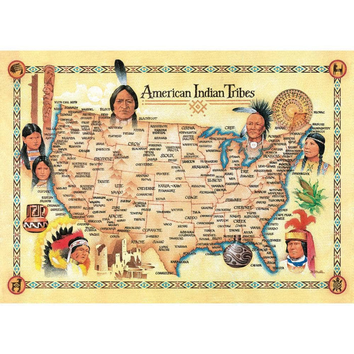 American Indian Tribes 500 Piece Jigsaw Puzzle - for just $14.99! 