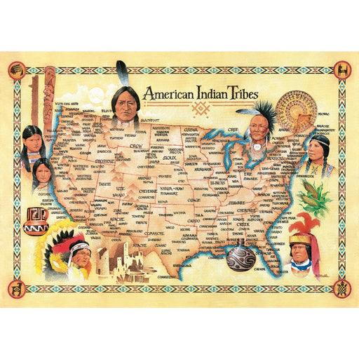 American Indian Tribes 500 Piece Jigsaw Puzzle - Just $14.99! Shop now at Retro Gaming of Denver