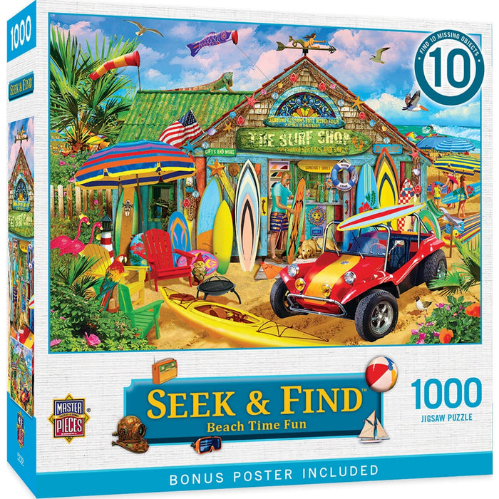 Seek & Find - Beach Time Fun 1000 Piece Jigsaw Puzzle - for just $16.99! 