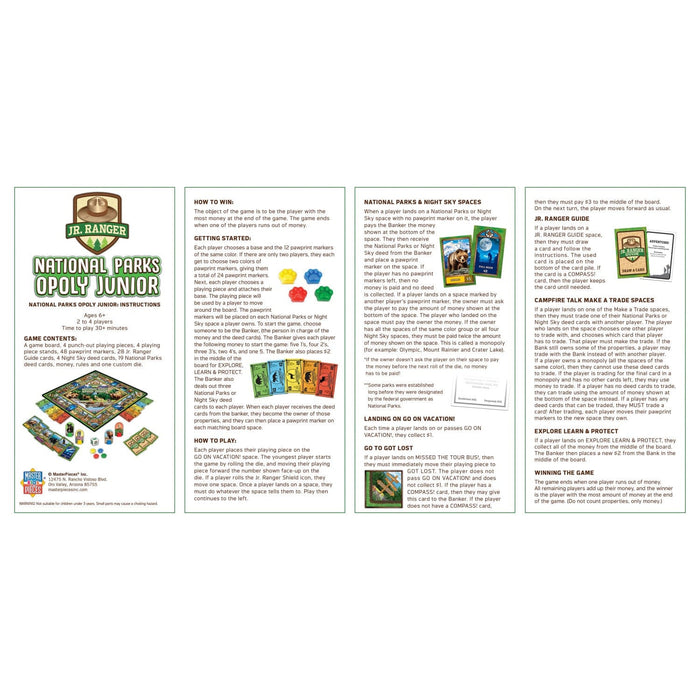 Jr. Ranger - National Parks Opoly Junior Board Game - for just $24.99! 