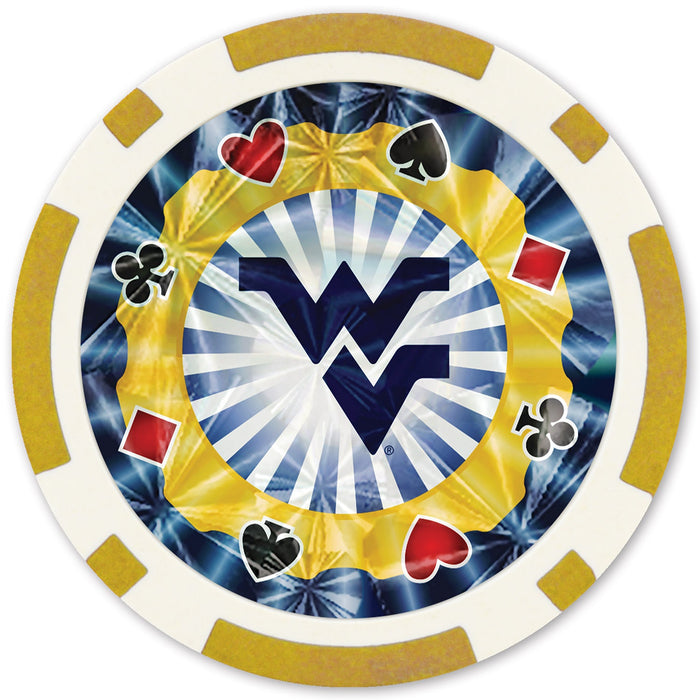 West Virginia Mountaineers 20 Piece Poker Chips - Just $5.99! Shop now at Retro Gaming of Denver