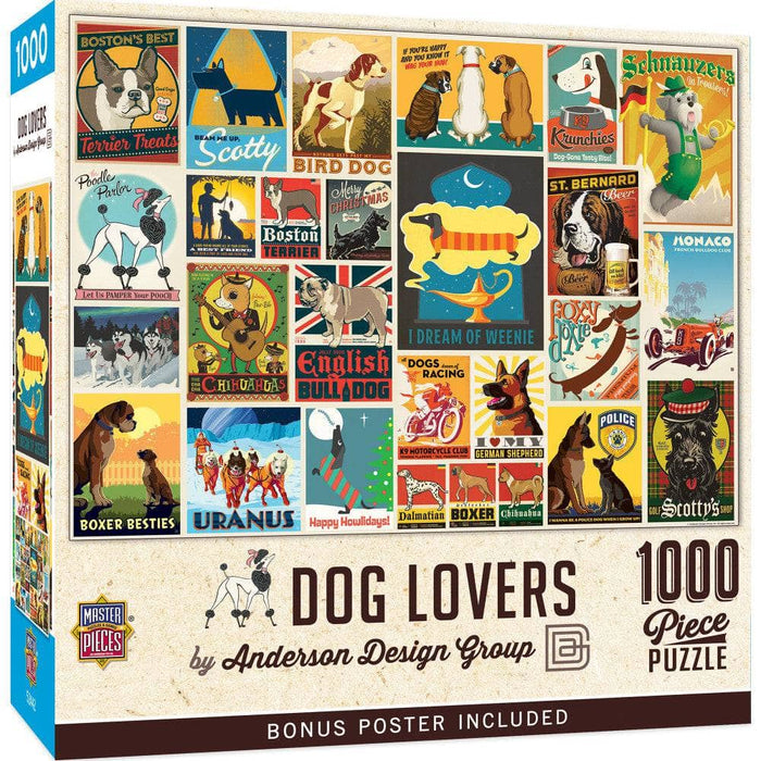 Vintage Posters - Dog Lovers 1000 Piece Jigsaw Puzzle - for just $16.99! 