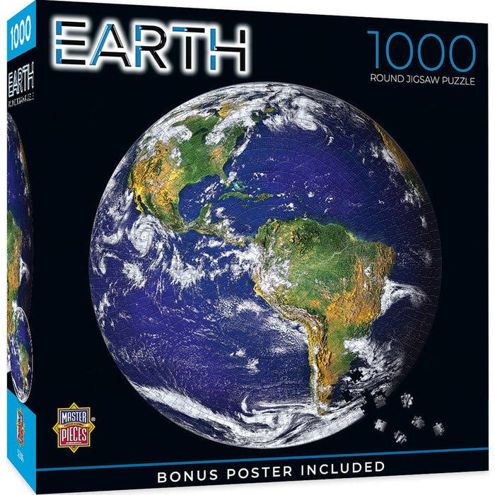 Solar System - The Earth 1000 Piece Round Jigsaw Puzzle - for just $16.99! 
