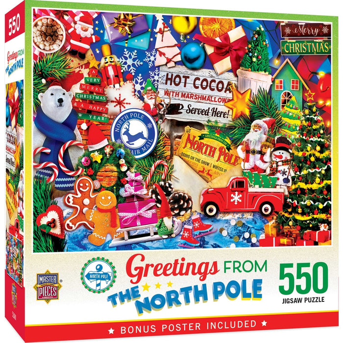 Greetings From The North Pole - 550 Piece Jigsaw Puzzle - for just $14.99! 