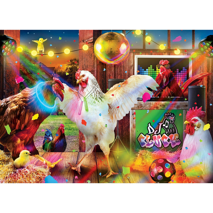 Wild & Whimsical - Chicken Dance 1000 Piece Jigsaw Puzzle - Just $16.99! Shop now at Retro Gaming of Denver