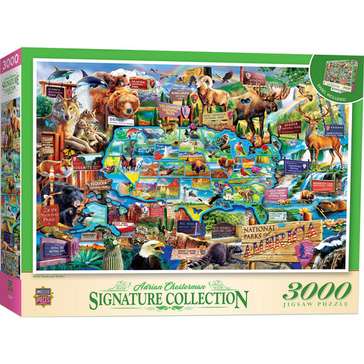 Signature Collection - USA National Parks 3000 Piece Jigsaw Puzzle - Just $29.99! Shop now at Retro Gaming of Denver