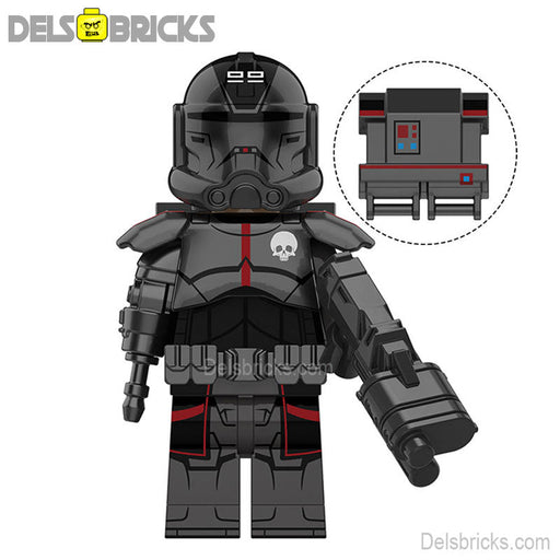 Echo "Black" - The Bad Batch Lego Star Wars Minifigures (Lego-Compatible Minifigures) - Premium Lego Star Wars Minifigures - Just $3.99! Shop now at Retro Gaming of Denver